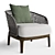 Italian Elegance: Lungotevere Armchair 3D model small image 1