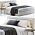 Modern BoConcept Houston Bed 3D model small image 1