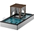 Ultimate Pool Oasis with Gazebo 3D model small image 3