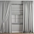 Elegant Polygon Curtain 3D model small image 2