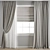 Elegant Polygon Curtain 3D model small image 3