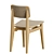 Vintage C-Chair Dining: Marcel Gascoin Design 3D model small image 7