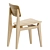 Modern C-Chair Dining Chair 3D model small image 7