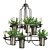 Suspended Plant Decor: Plant Chandelier 3D model small image 1