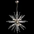 Stunning Asteroid Gold Chandelier 3D model small image 5