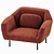  Modern Single Seater Sofa 3D model small image 1