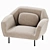  Modern Single Seater Sofa 3D model small image 2