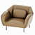  Modern Single Seater Sofa 3D model small image 4