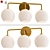 Milk Globe Sconce: Sculptural Lighting 3D model small image 1