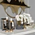 Elegant 45-piece Decor Set 3D model small image 2