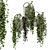 Concrete Pot Hanging Plants - Set 528 3D model small image 1