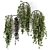 Concrete Pot Hanging Plants - Set 528 3D model small image 2