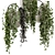 Concrete Pot Hanging Plants - Set 528 3D model small image 3