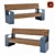 Coastal MCD Bench | Versatile Design 3D model small image 1