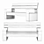 Coastal MCD Bench | Versatile Design 3D model small image 3