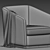 Leblon Armchair: Stylish and Comfortable 3D model small image 5