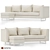 Elegant Matthew Sectional Sofa 3D model small image 1