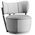 Rumba Beige Swivel Chair: Modern Classic Design 3D model small image 4