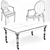 Modern Dining Set 154 3D model small image 5