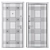 Atlanta Favorit Entrance Metal Door 3D model small image 4