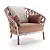 Elegant Emma Outdoor Armchair 3D model small image 1