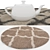 6-Piece Round Rugs Set 3D model small image 4