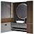 Modern Bathroom Furniture Set 3D model small image 1