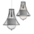 Rustic Bamboo Pendant Light 3D model small image 2