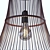 Rustic Bamboo Pendant Light 3D model small image 4