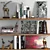 Artistic Decor Set: Sculptures, Books & Painting 3D model small image 1