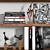 Artistic Decor Set: Sculptures, Books & Painting 3D model small image 6