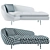 Contemporary Chaise Lounge Sofa 3D model small image 4