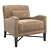 Elegant Dalida Lounge Chair: The Perfect Blend of Style and Comfort 3D model small image 1