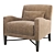 Elegant Dalida Lounge Chair: The Perfect Blend of Style and Comfort 3D model small image 3