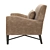 Elegant Dalida Lounge Chair: The Perfect Blend of Style and Comfort 3D model small image 4