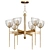 Rustic Wagon Wheel Chandelier 3D model small image 1