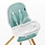Evolur Zoodle: 3-in-1 High Chair 3D model small image 2