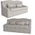 3x Soft Sofa Set 3D model small image 1