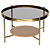 Elegant Gold Coffee Table 3D model small image 1