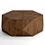 Volker Honey Coffee Table - Exquisite Wood & Polys 3D model small image 2