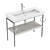 DURAVIT White Tulip Metal Console - WT4547B 3D model small image 2