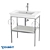 DURAVIT White Tulip Metal Floor Console 3D model small image 1