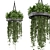 Metal Box Hanging Plants for Indoor Décor 3D model small image 2