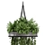Metal Box Hanging Plants for Indoor Décor 3D model small image 3