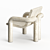 Eternal Stone: Tibur Lounge Chair 3D model small image 4