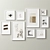 Diverse Frames Set - 9 Options 3D model small image 6