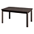 Versatile Extendable Table, Brown 3D model small image 1