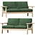 Modern Maruni BRUNO Sofa: Sleek Design, Premium Comfort 3D model small image 1