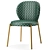 Luxury Velvet Dining Chair - Golden Upholstered Velvet Chair 3D model small image 6