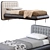 Sleek Dedalo Up Bed: Modern Design, Superior Comfort 3D model small image 4